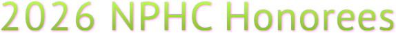 2026 NPHC Honorees 2026 NPHC Honorees